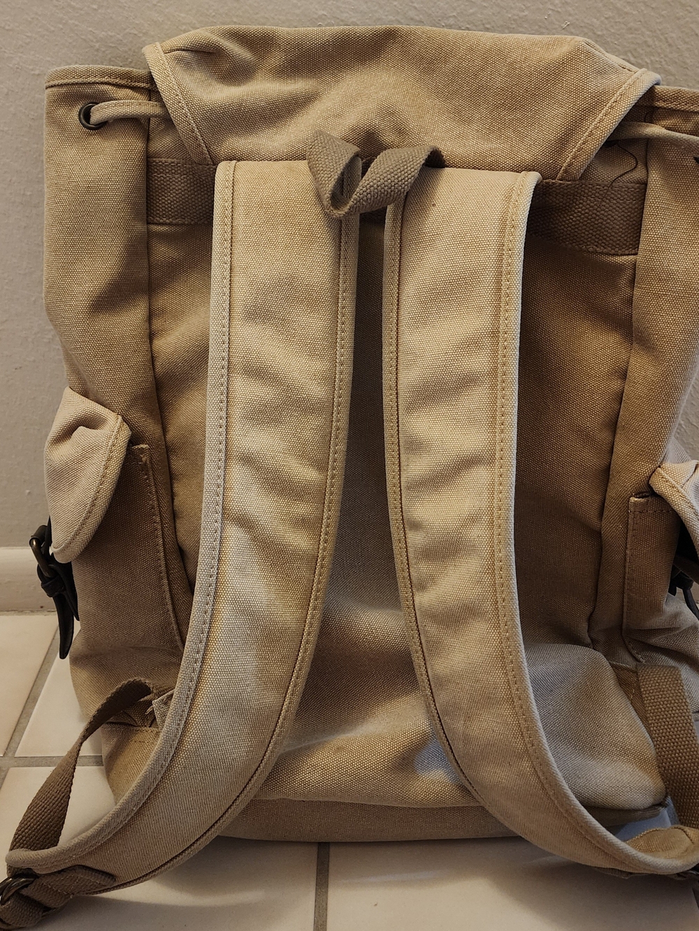 TAP Canvas Backpack in Tan - Picture 2 of 7